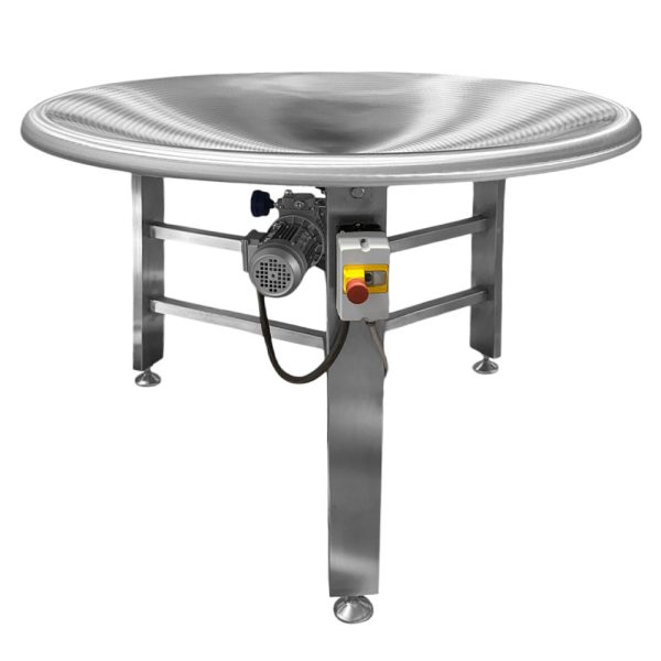 Concave rotating table for heavy products Ø 1400